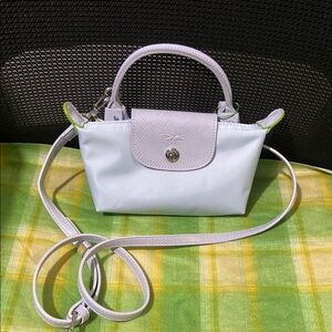 Longchamp Light Purple Mini Pouch Crossbody With Handle